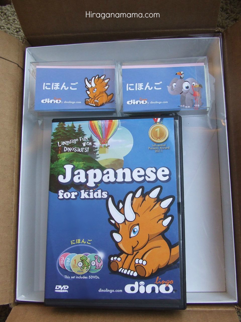 Japanese language learning DVD’s, plus some flashcards. Here’s ...